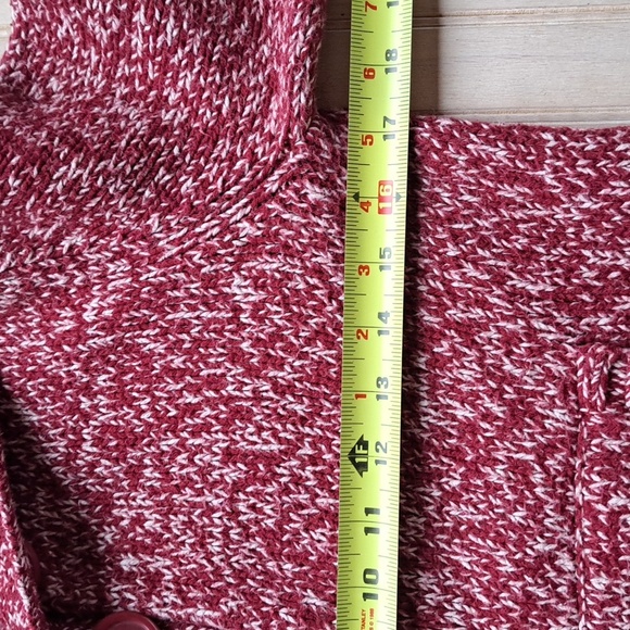 Mossimo Vintage Cotton Blend Cropped Front Pockets Causal Knit Cardigan Sweater - Picture 11 of 12